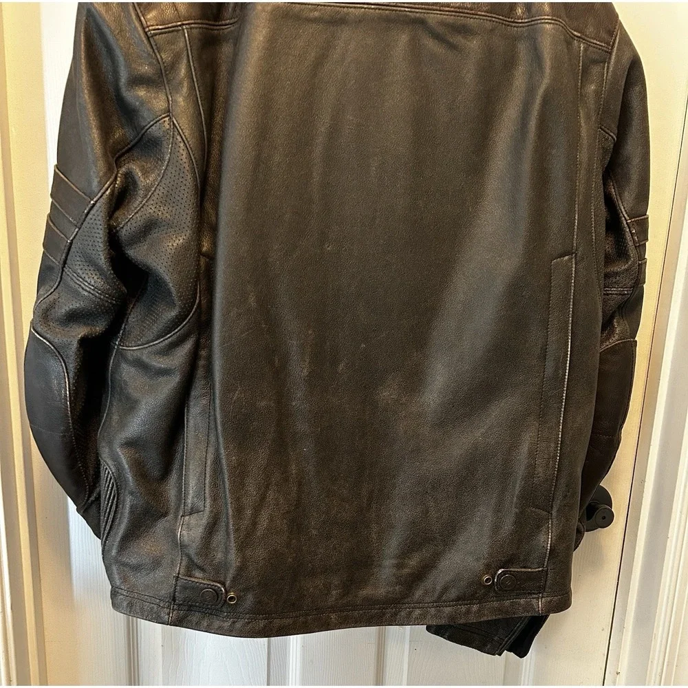 Scorpion 3XL‎ 1909 Vintage Biker Armored Padded Motorcycle Leather Jacket